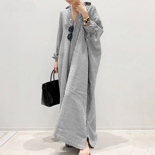 LINNAEA™ - Everyday Stripped Maxi Dress