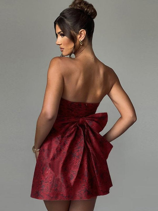 CAROLINE™ - Elegant Strapless A-Line Tube Dress for Summer & Dating