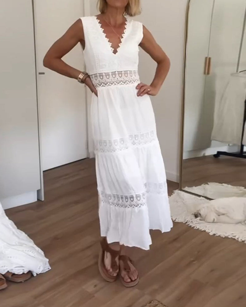 Eleanor | Elegant V-Neck Dress