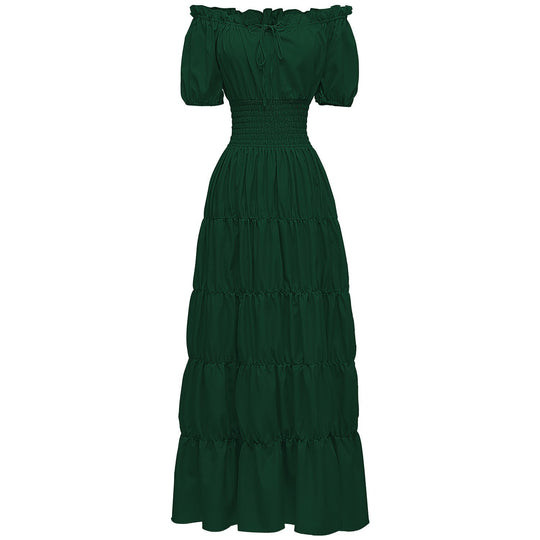 AIZA™ – Classic Corset Long Retro Maxi Dress