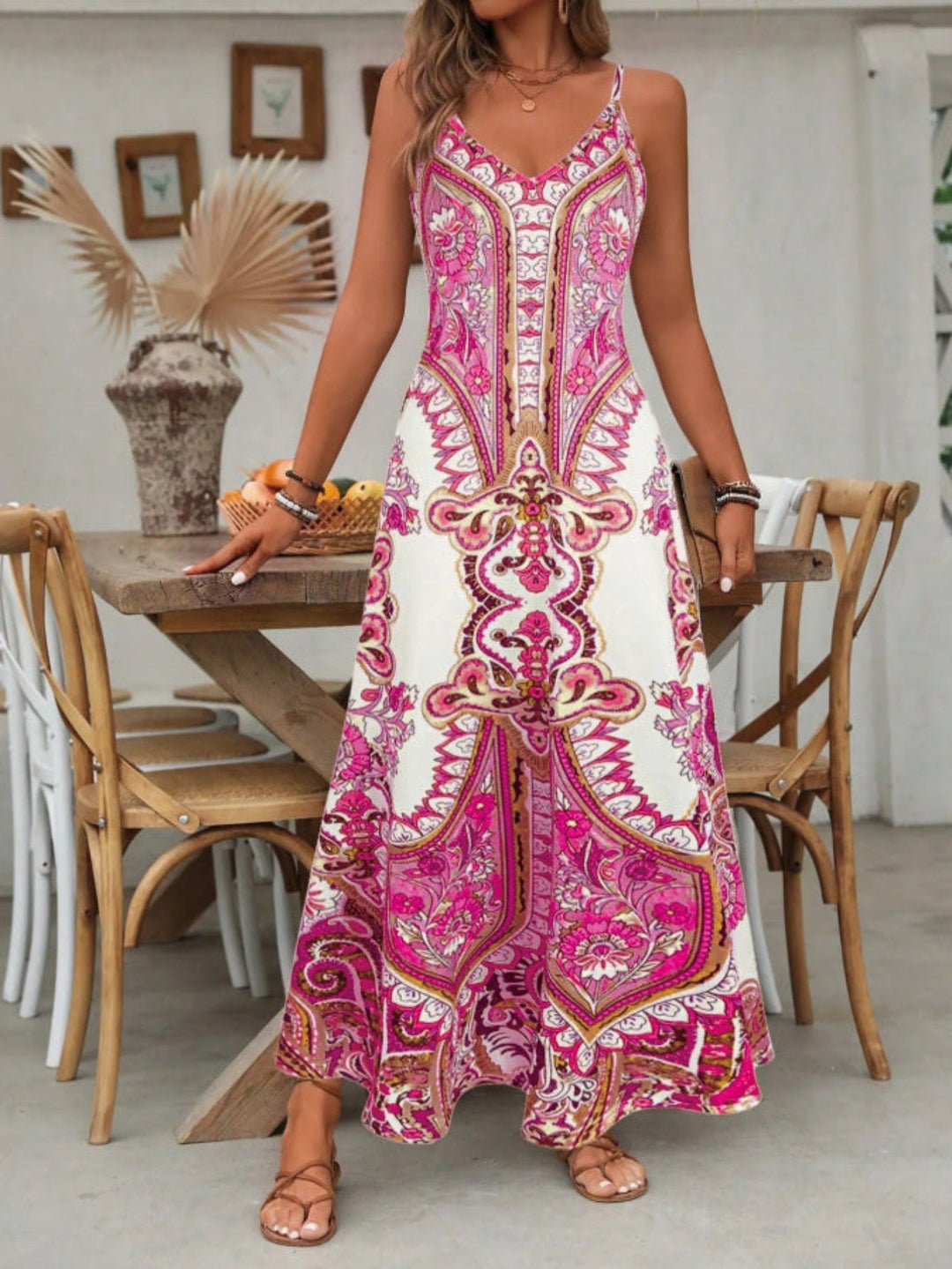 JAYZHEL™ – Chic Summer Sleeveless Strap Maxi Dress