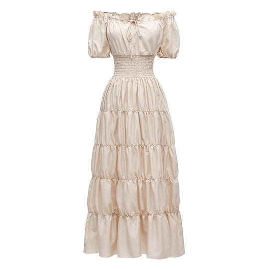 AIZA™ – Classic Corset Long Retro Maxi Dress
