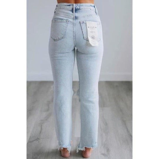 TALA™ – Casual Washed Slim-Fit Ripped Jeans