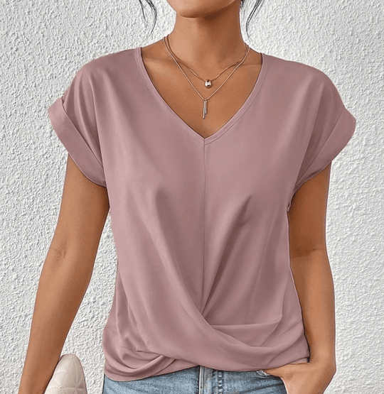 Carolyn | Flattering V-Neck Top